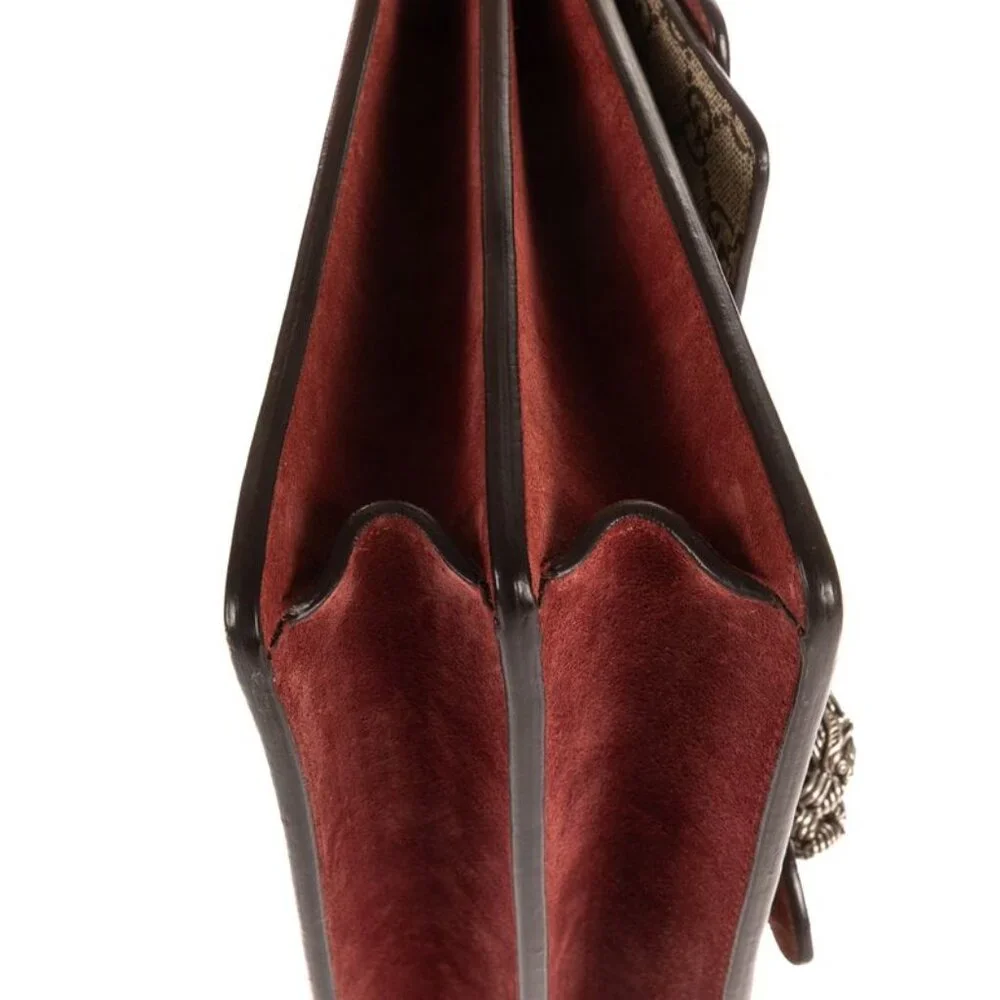 Gucci Blooms Dionysus Beige Burgundy Supreme Canvas Shoulder Bag - Picture 7 of 10